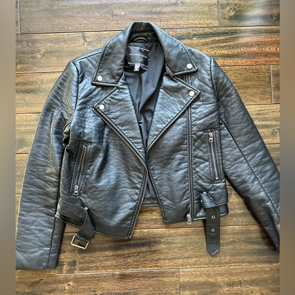 Victoria's Secret Faux Leather Jacket - Picture 3 of 9